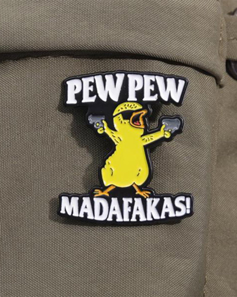 Letter & Cartoon Duck Design Brooch